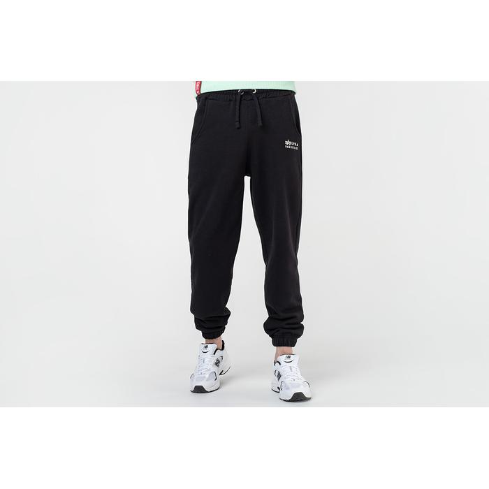 ALPHA INDUSTRIES Organics EMB Jogger - Pantalone Tuta Unisex, Vestibilità Slim, Pile Spazzolato, Etichetta Logo, Colore Celeste (Organic Sky Blue), Taglia 3XL