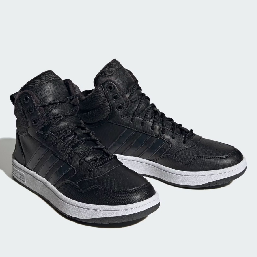 Buty adidas Hoops 3.0 Mid Winterized GW6434 damskie, czarne
