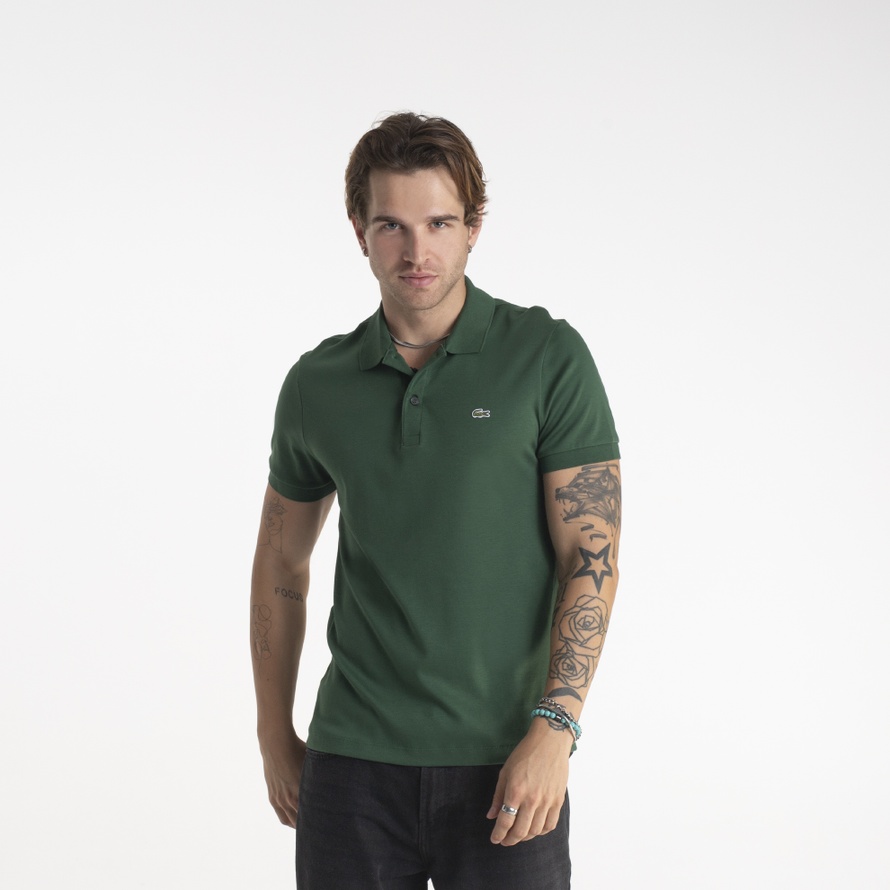 Koszulka Lacoste Cotton Shirt Regular Fit DH2050-132 męska