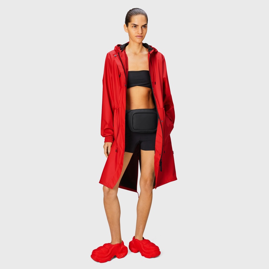 Kurtka Rains String Parka W3 18550-12 unisex, czerwona