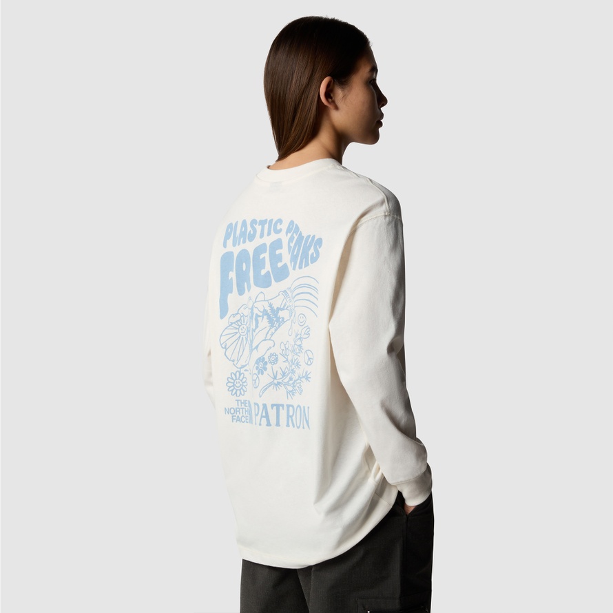 Womens long sleeve north face t shirt hotsell