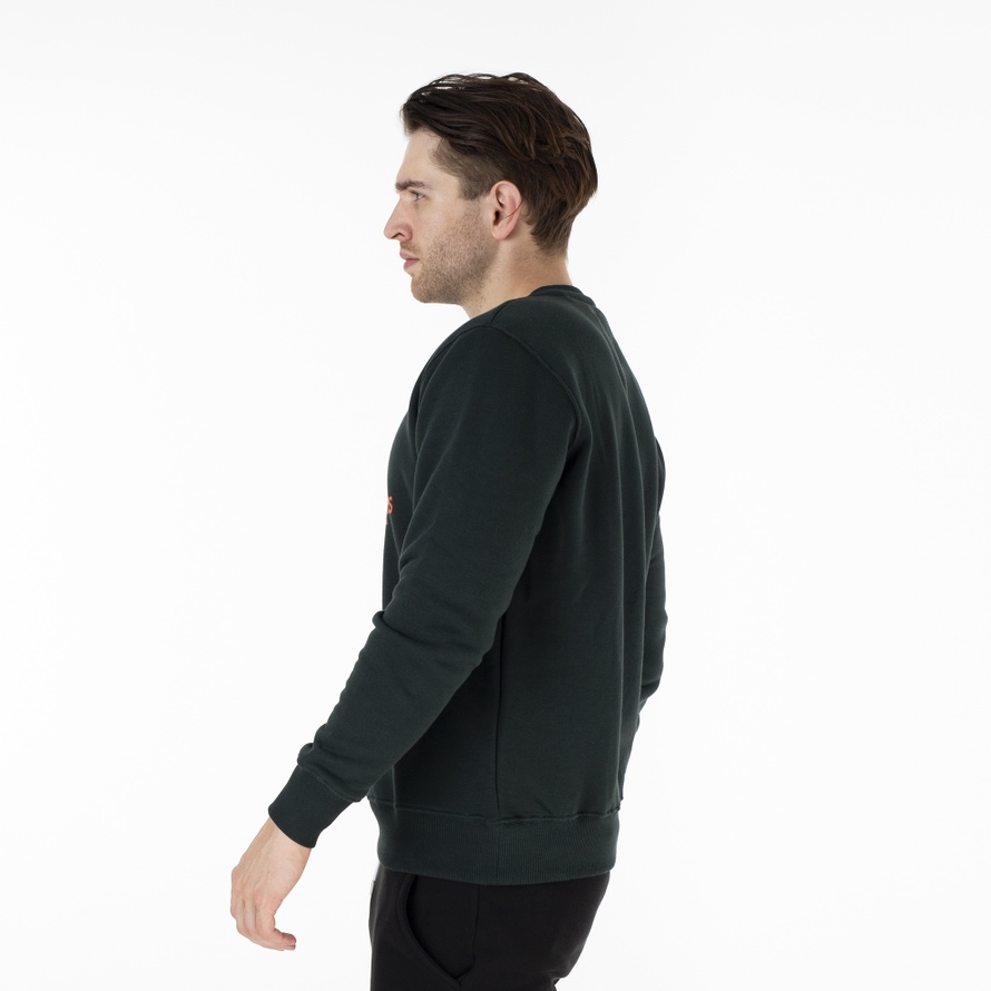 Alpha Sweater 178302353 męska, Industries Bluza zielona Basic