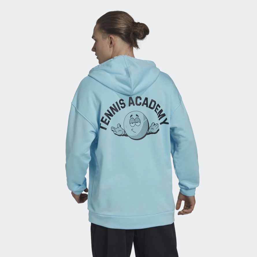 Bluza adidas Clubhouse Tennis Hoodie HK6467 męska, niebieska