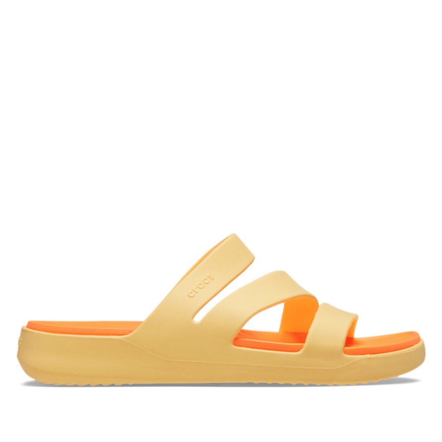 Klapki Crocs Getaway Strappy 209587-78Z damskie, żółte