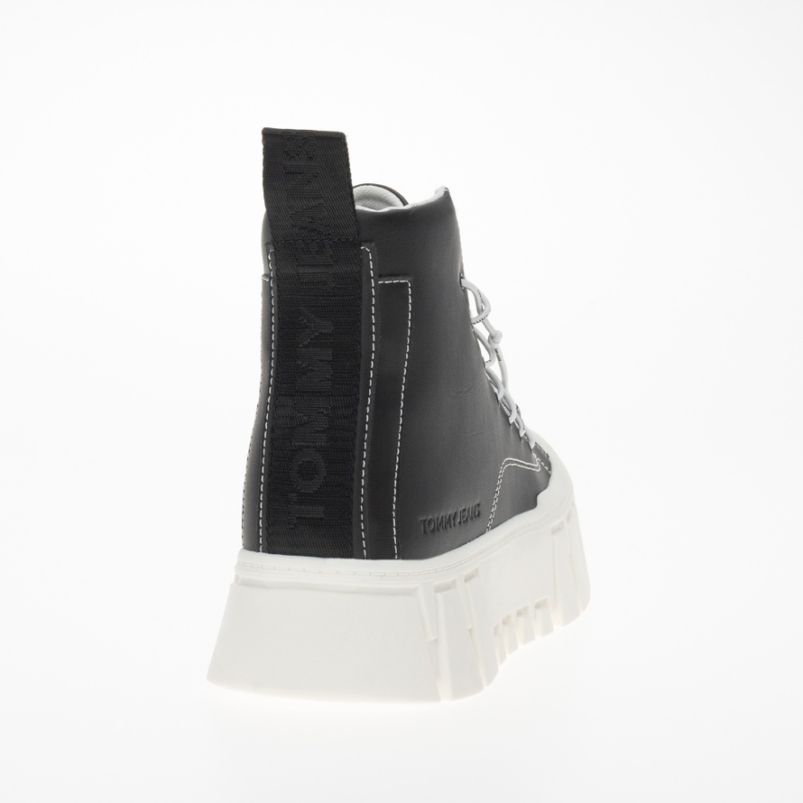 Buty Tommy Jeans TJW Platform MC EN0EN02498-BDS damskie, czarne
