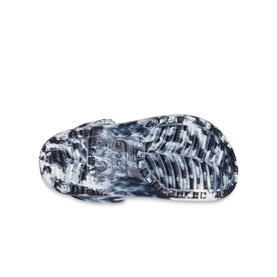 Klapki Crocs Classic Marbled Clog 206867-103 męskie, czarno-białe