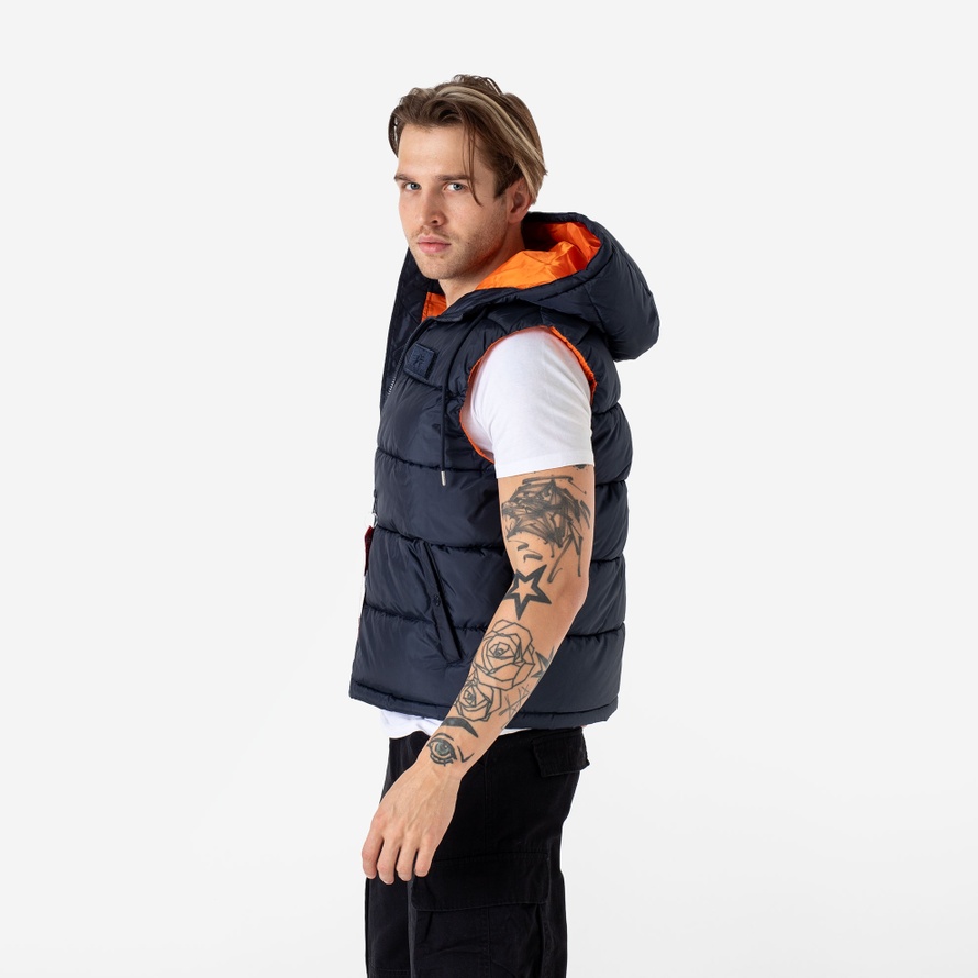 Bezrękawnik Alpha Industries Puffer Vest FD 11811007 męski, granatowy