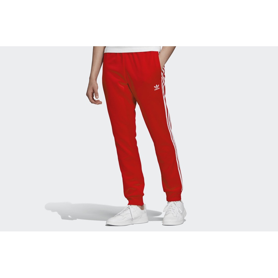 SPODNIE DRESOWE ADIDAS ADICOLOR CLASSICS PRIMEBLUE SST TRACK PANTS GF0208 M SKIE CZERWONE