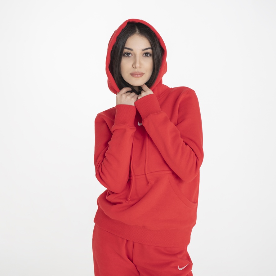 Spodnie Nike Sportswear Phoenix Fleece FZ7626-657 damskie, czerwone