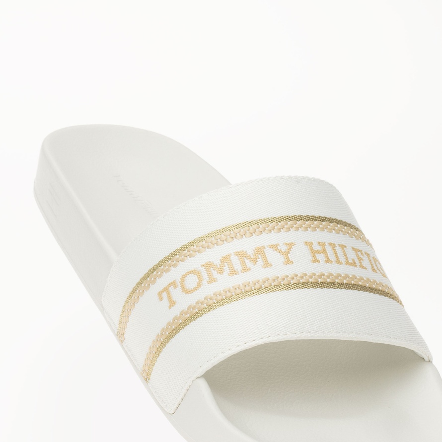 Klapki Tommy Hilfiger Poolslide With Webbing FW0FW07845-YBL