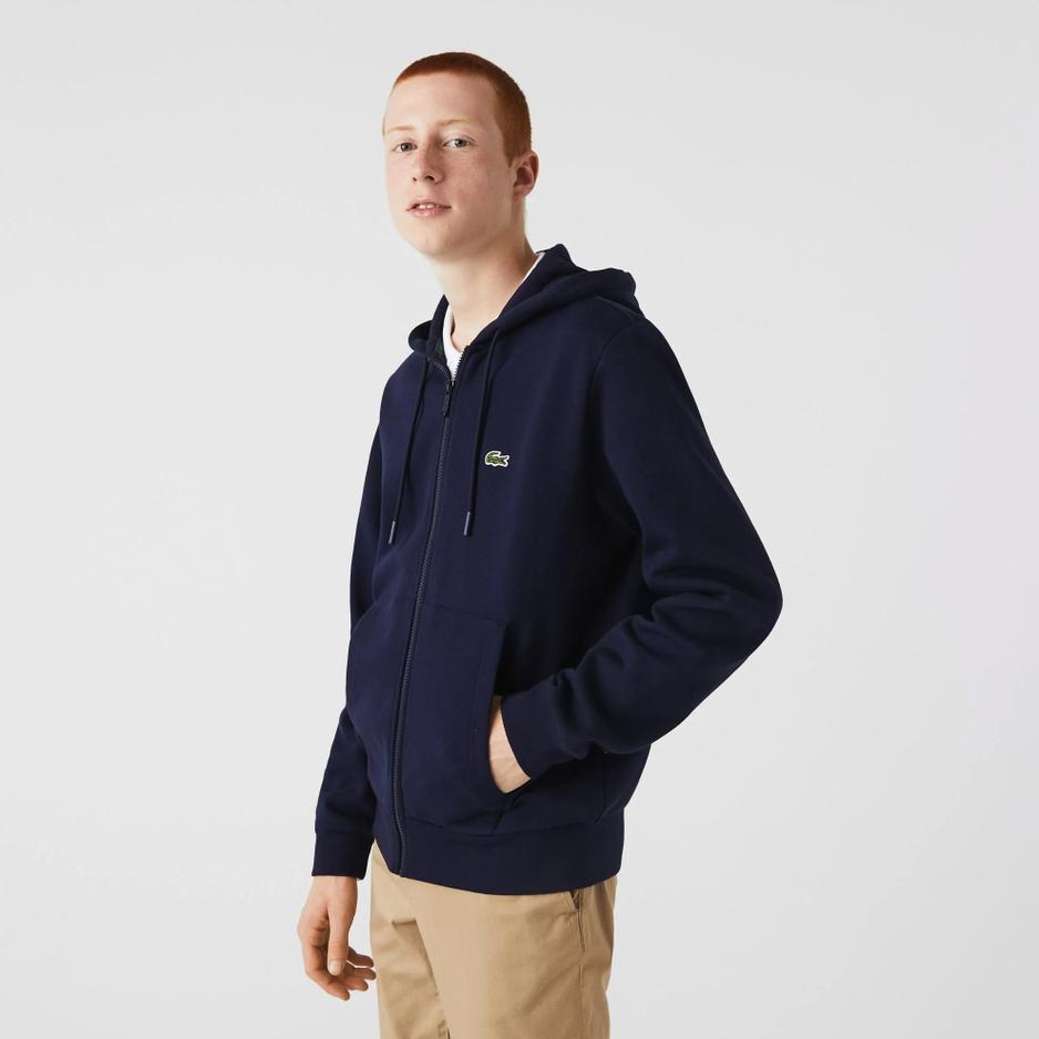 Bluza Lacoste Kangaroo Pocket Sweatshirt SH9626-166 - granatowa