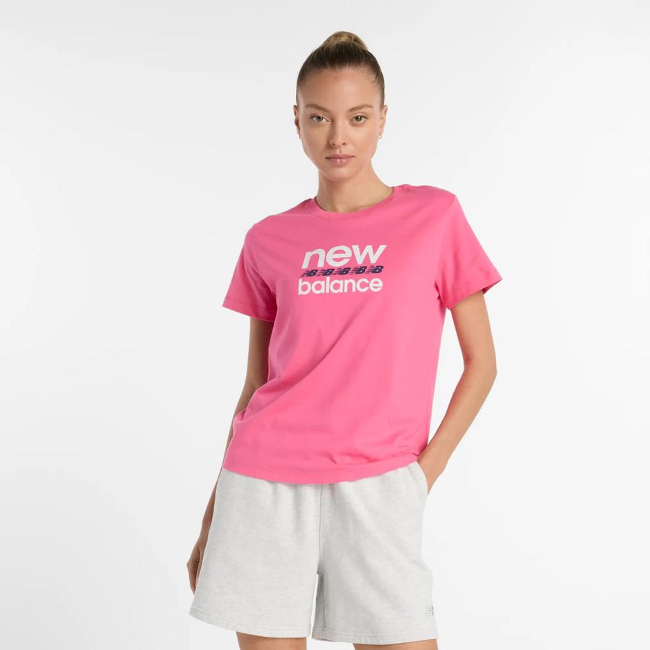 Koszulka New Balance WT51540DAB - różowa