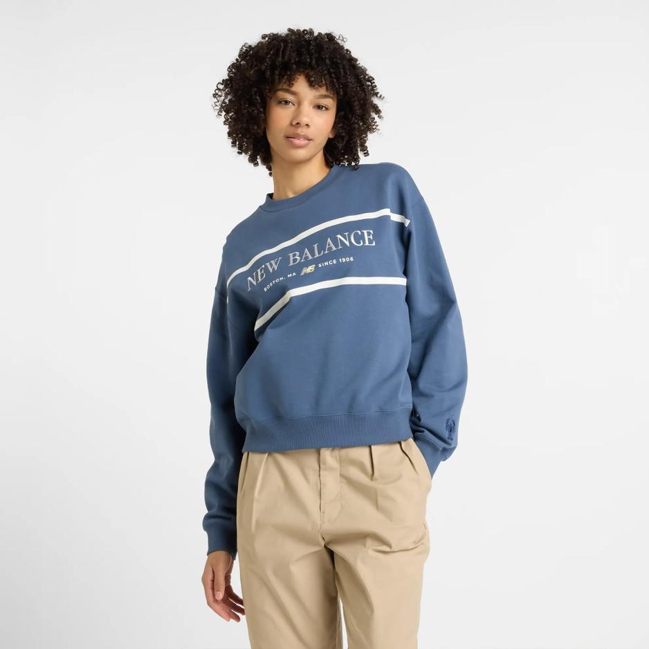 Bluza New Balance WT51923VTI - niebieska