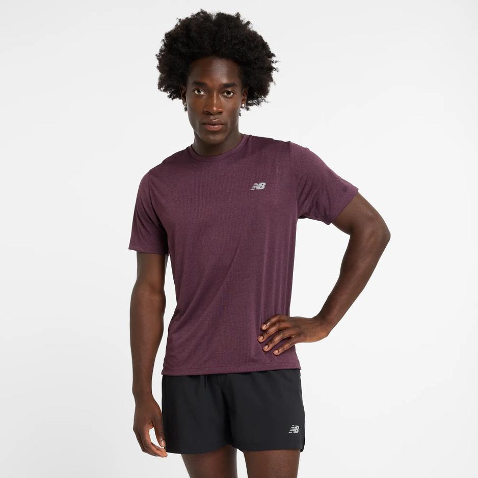 Koszulka New Balance MT41253PLN - fioletowa