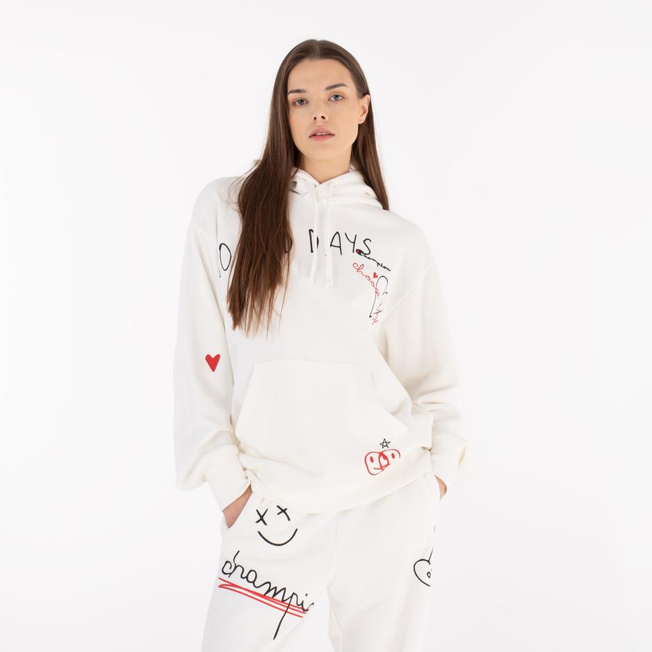 Bluza Champion Hooded Sweatshirt 116274-WW036 - biała