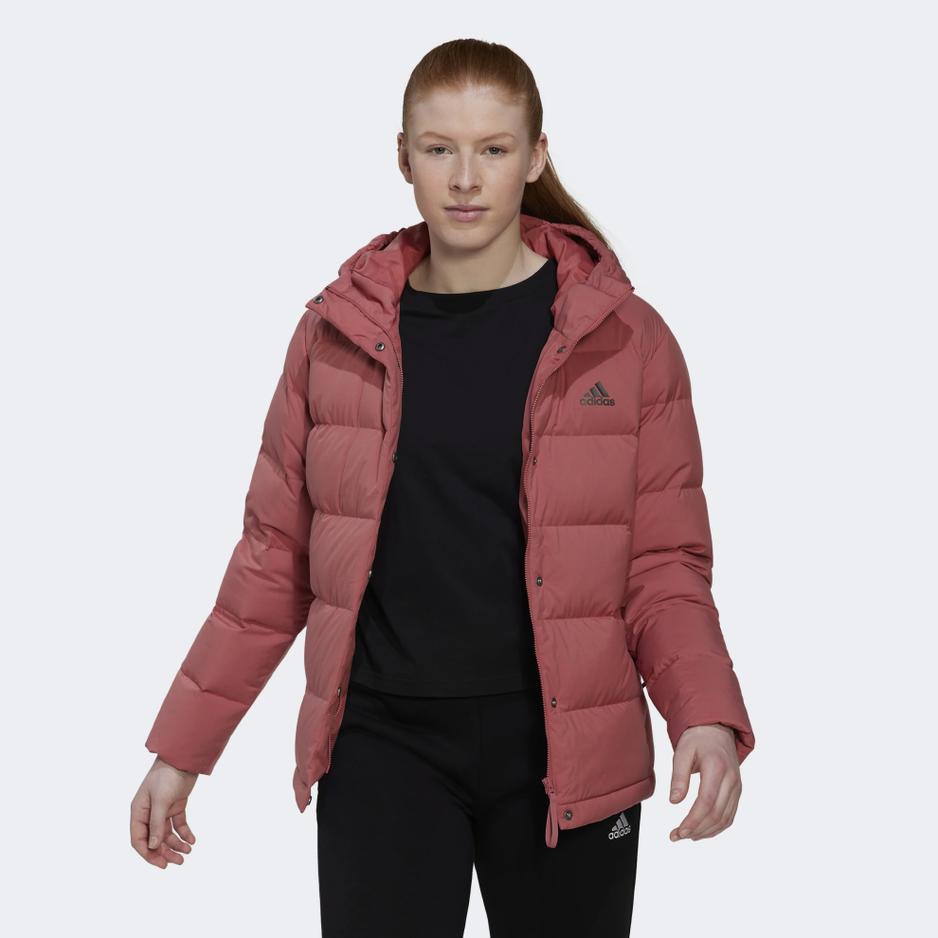 Kurtka adidas Helionic Hooded Down HG8745 - czerwona