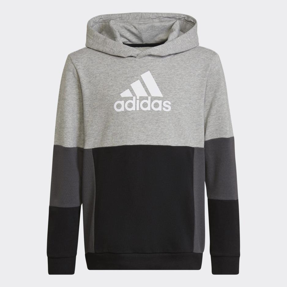 Bluza adidas Colourblock Hoodie HN8563 - czarno-szara
