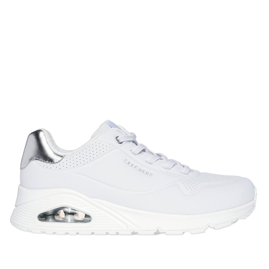 Buty Skechers Uno Shimmer Away 155196WSL - białe
