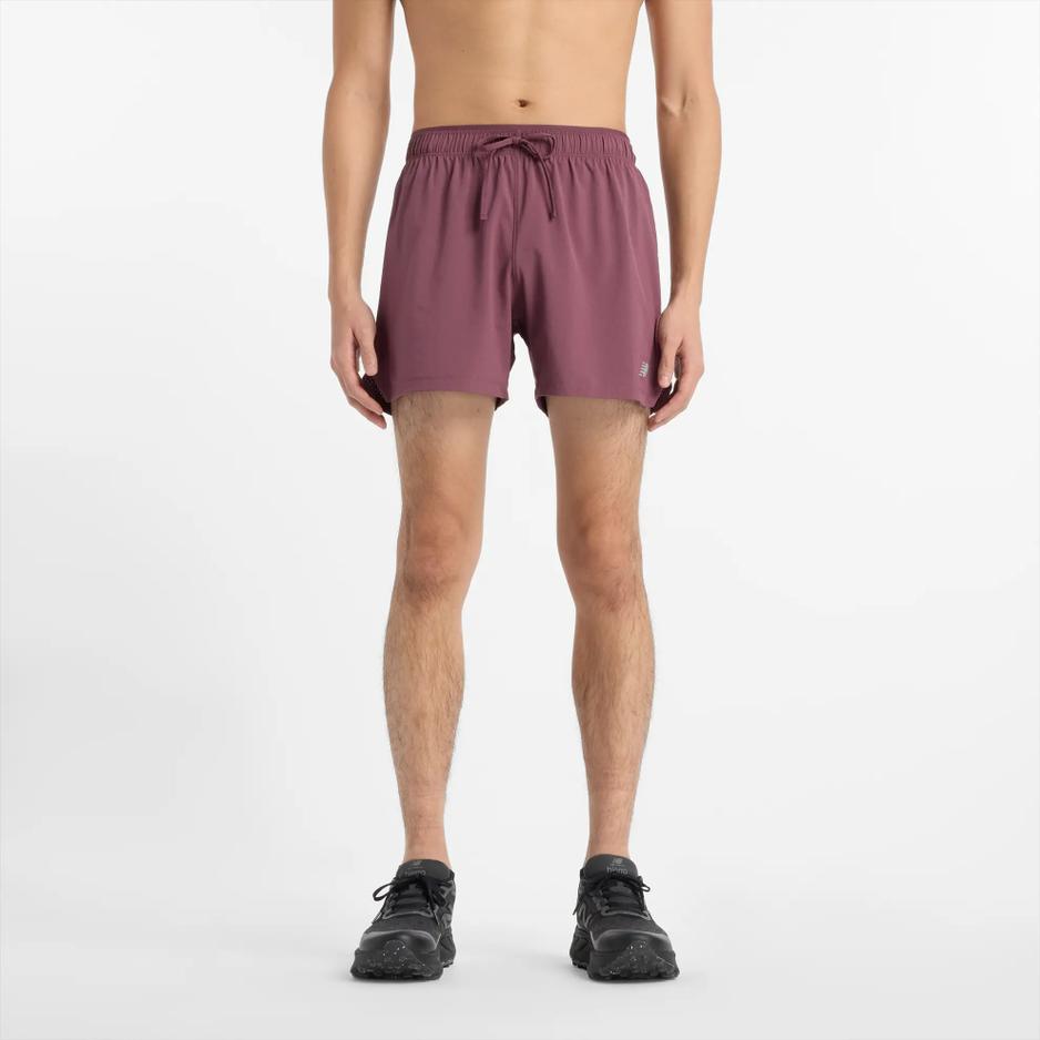 Spodenki New Balance MS41286FDP - bordowe