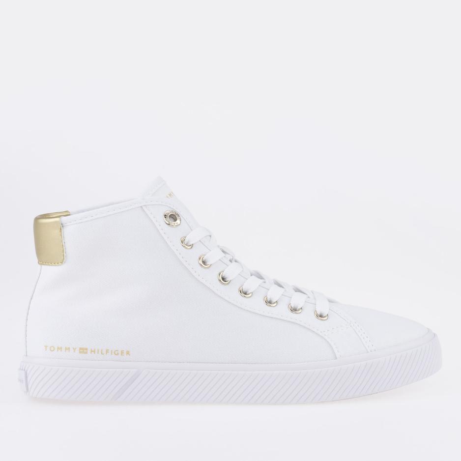 Buty Tommy Hilfiger Essential Highcut FW0FW07120-YBS - białe
