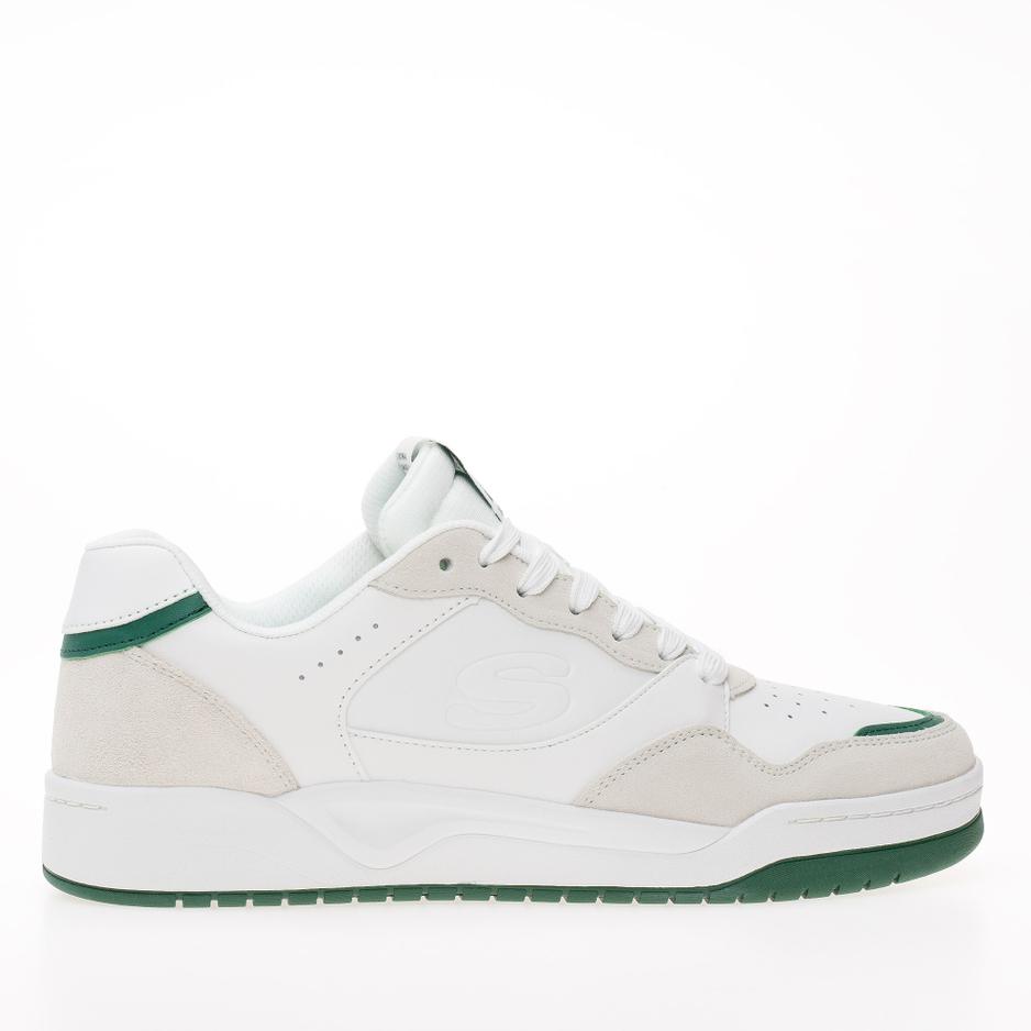 Buty Skechers Koopa Valley Low 183241WGRN - białe