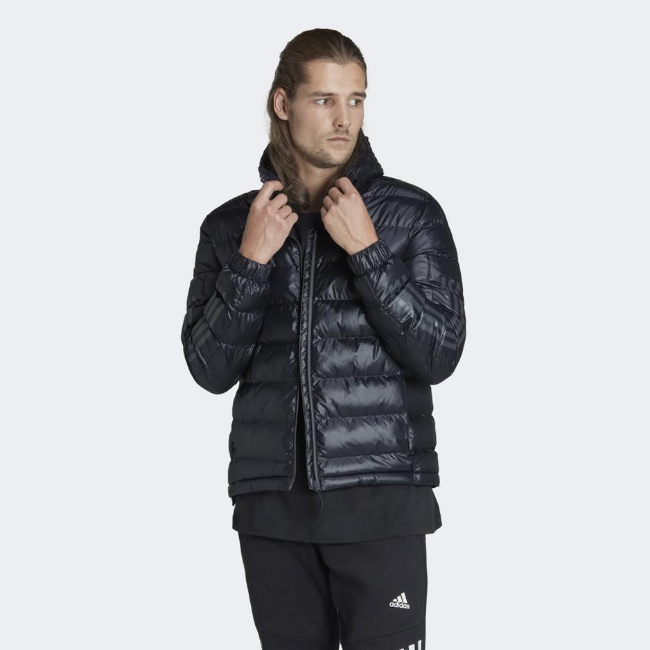 Kurtka adidas 3-Stripes SDP Badge Of Sport HK6669 męska, czarna