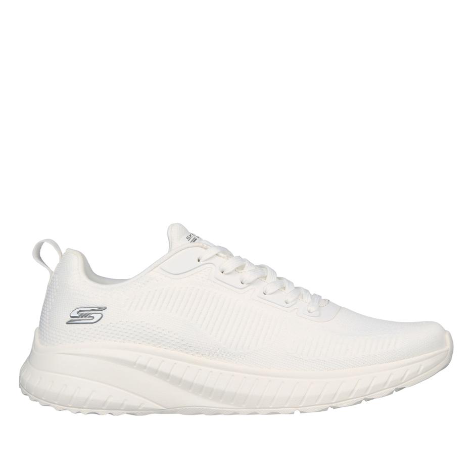 Buty męskie Skechers Bobs Squad Chaos Prism Bold 118000OFWT - białe