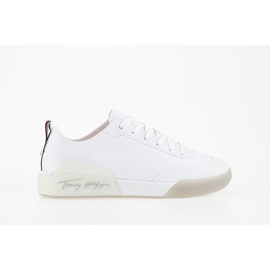 Buty Tommy Hilfiger Elevated Signature FW0FW06325-C1O - białe