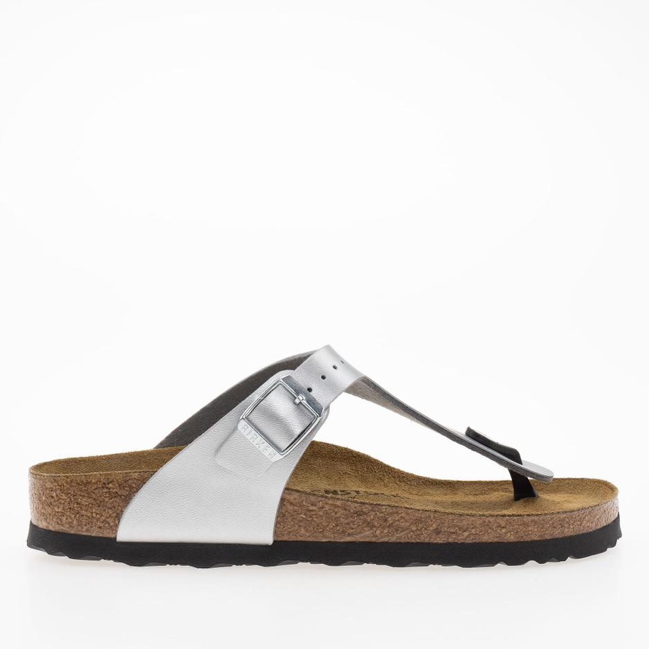 Japonki Birkenstock Gizeh 43853 - srebrne