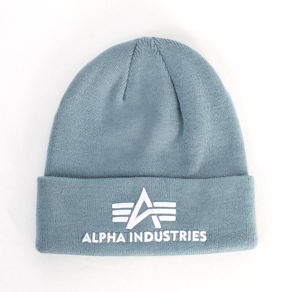 Czapka Alpha Industries 3D Beanie 168910134 - niebieska