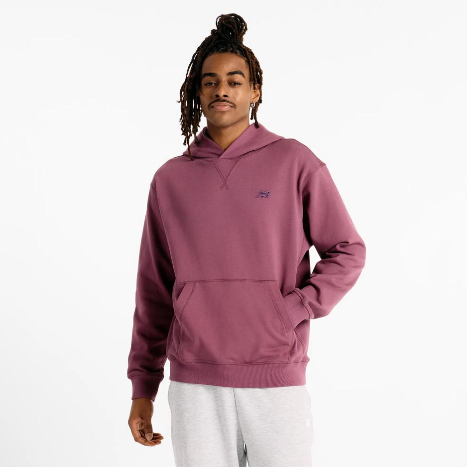 Bluza New Balance MT41534FDP - fioletowa