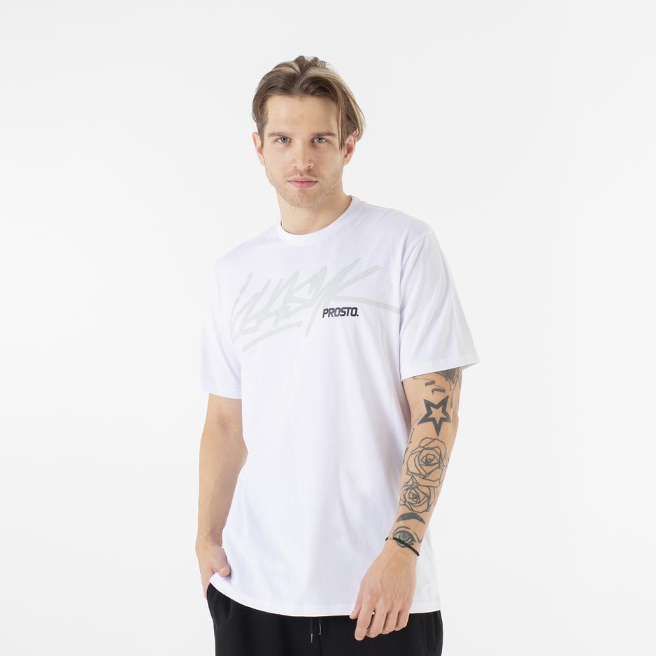 Koszulka Prosto Klasyk Fade KL232MTEE1151 - biała