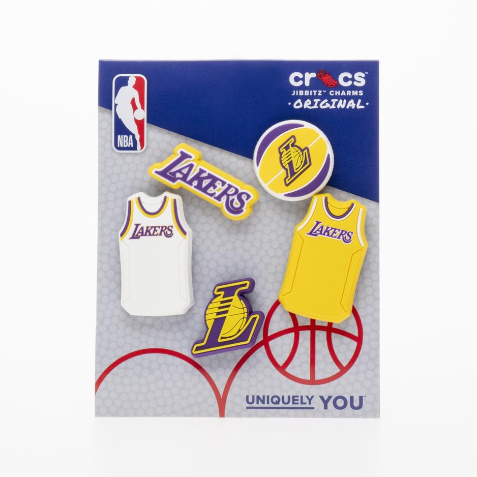 Przypinki Crocs Jibbitz NBA Los Angeles Lakers 5P 10011275 - multikolor