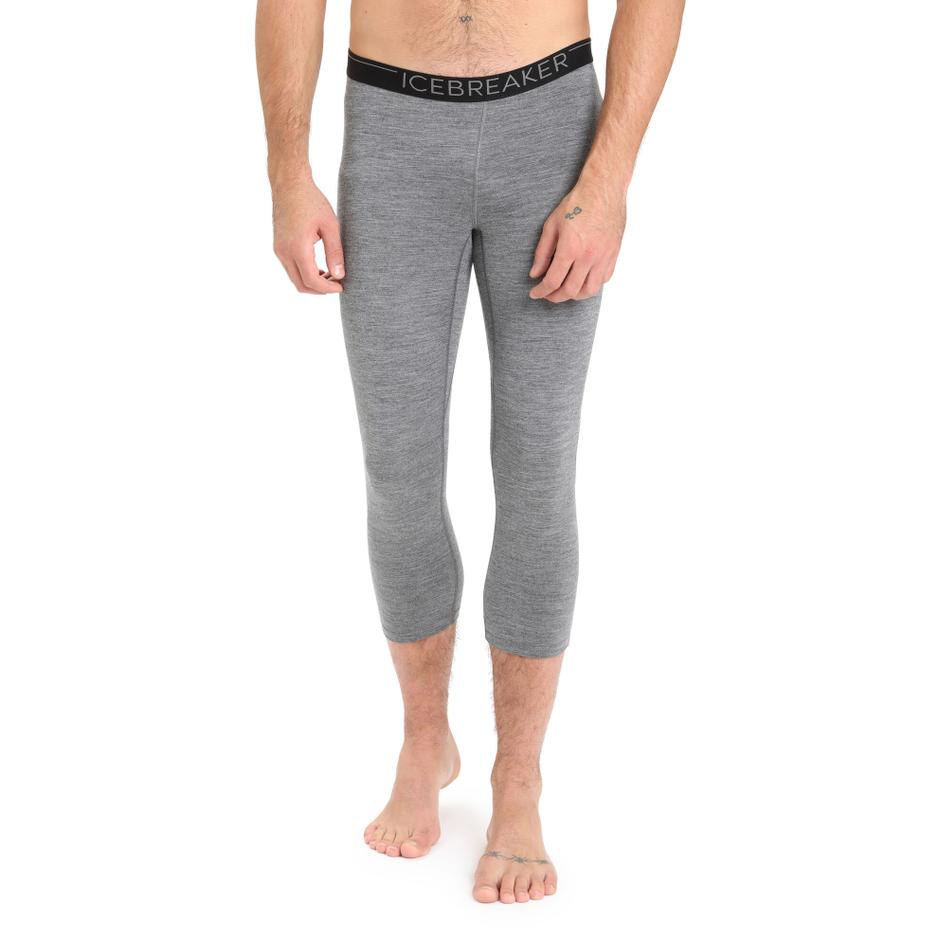 Legginsy Icebreaker Merino 200 Oasis 3/4 Thermal 1043680131 - szare