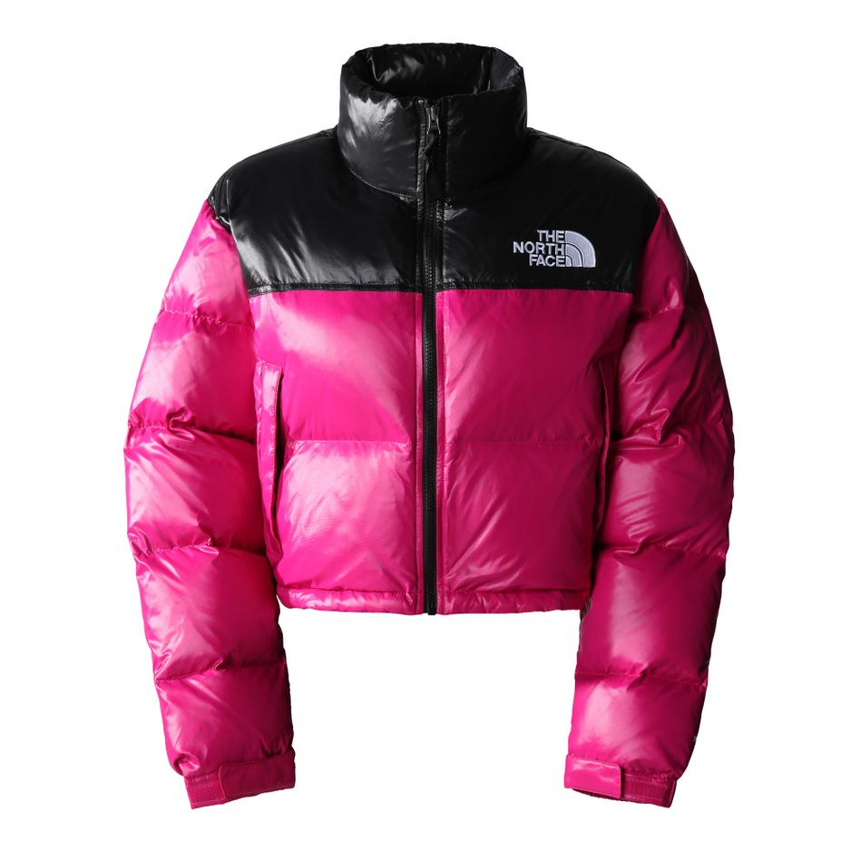 Kurtka The North Face Nuptse Short Jacket 0A5GGE1461 - różowo-czarna