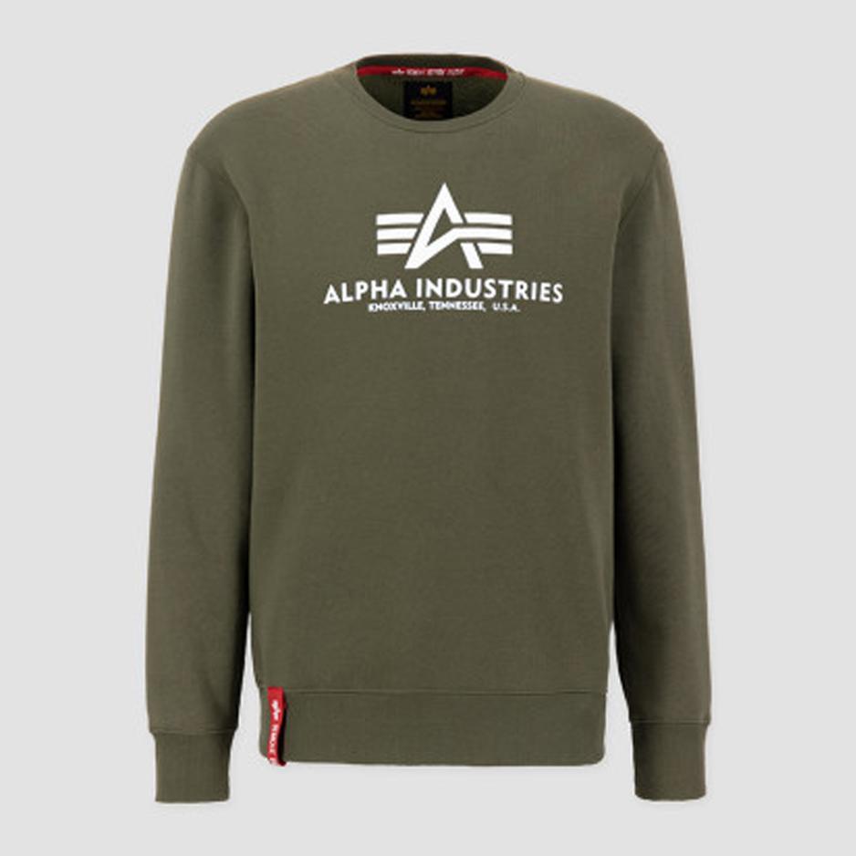 Bluza Alpha Industries Basic Sweater 178302257 - zielona