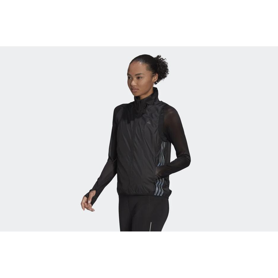 Kamizelka adidas Run Icon 3-Stripes Running Wind Vest H56805 - czarna