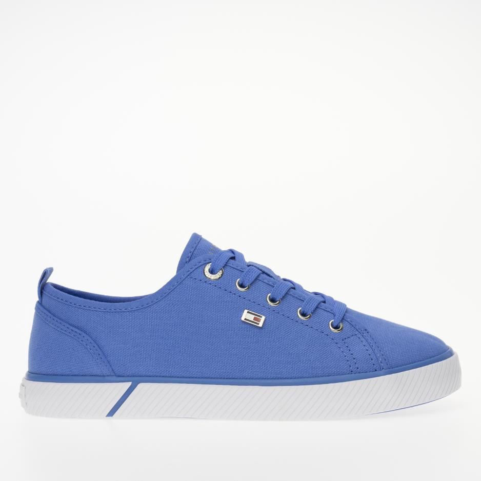 Buty Tommy Hilfiger Vulc Canvas FW0FW08063-C30 - niebieskie