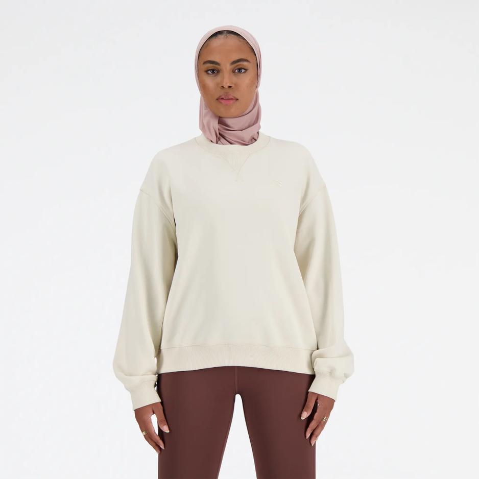Bluza New Balance WT41500LIN - beżowa