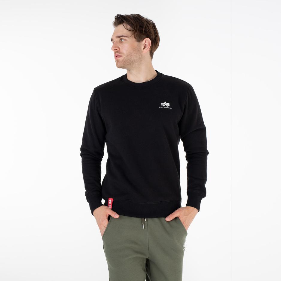 Bluza Alpha Industries Basic Sweater Small Logo 18830703 - czarna