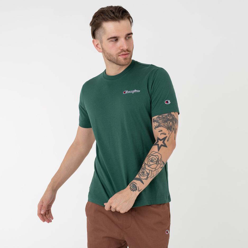 Koszulka Champion Crewneck 218006-GS568 - zielona
