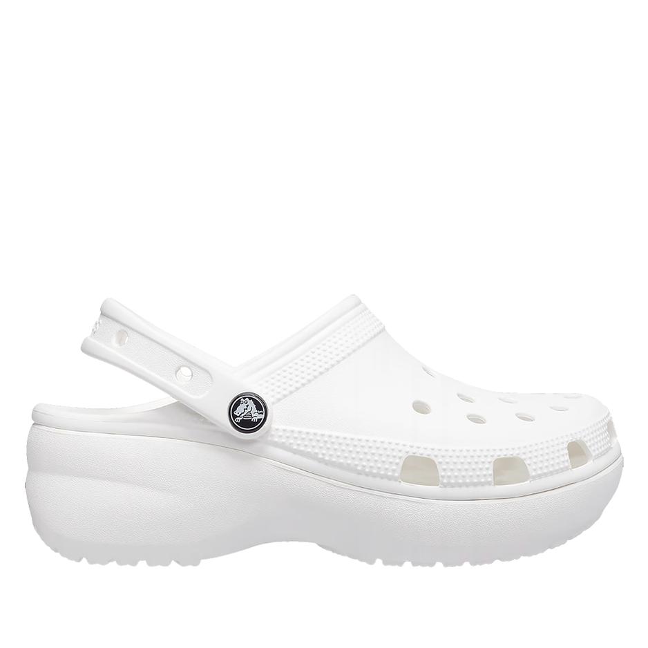 Klapki Crocs Classic Platform Clog 206750-100 - białe