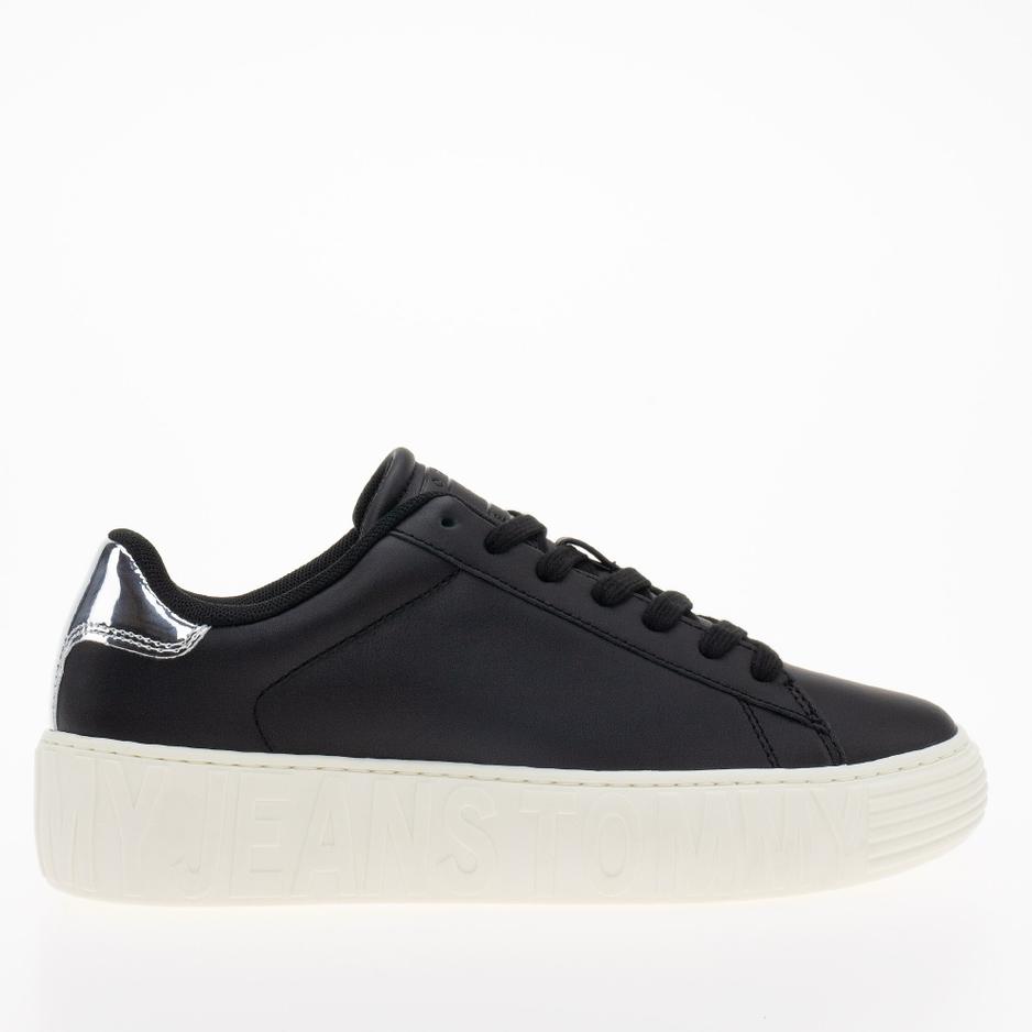 Buty Tommy Jeans TJW New Cupsole Leath LC EN0EN02273-BDS - czarne