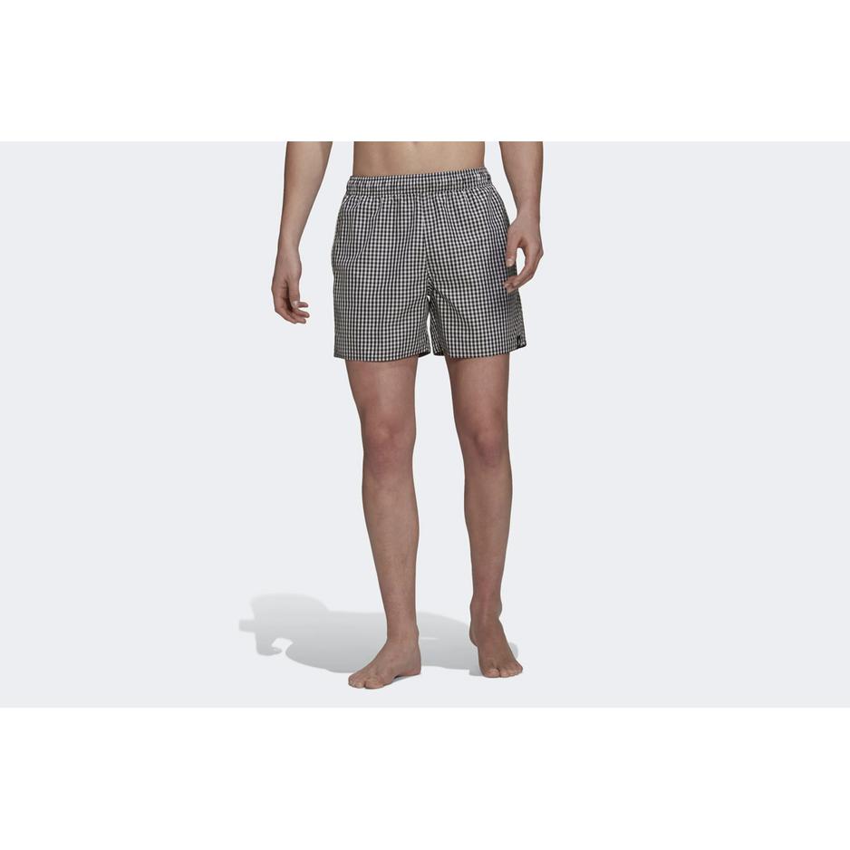 Spodenki adidas Check Swim HA0368 - biało-czarne