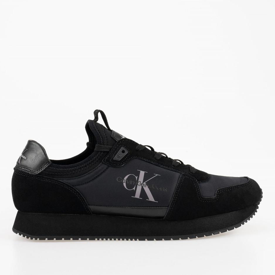 Buty Calvin Klein Jeans Runner Sock Laceup YM0YM00553-0GL - czarne