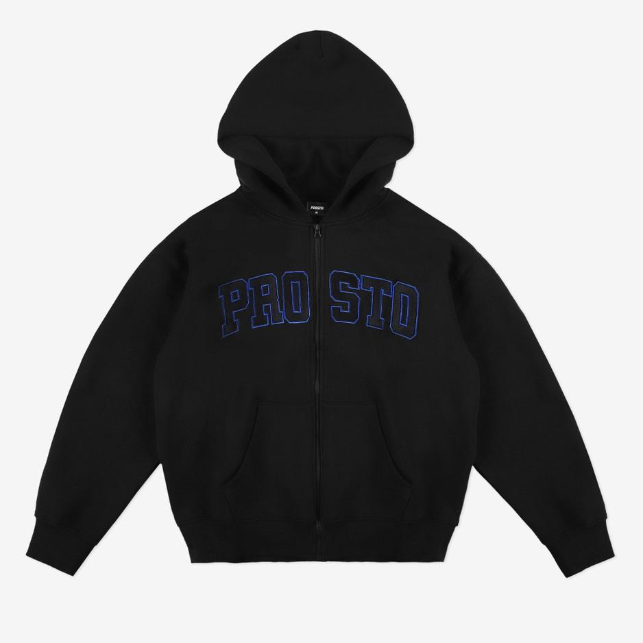 Bluza męska Prosto Zip Hoodie Axel KL251MSWE2181 - czarna
