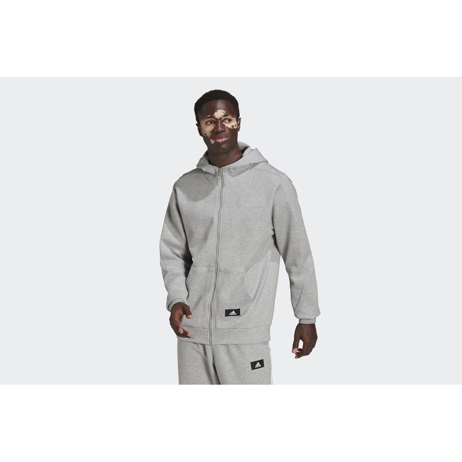 Bluza adidas M FI DBLKNT FZ HE2224 - szara