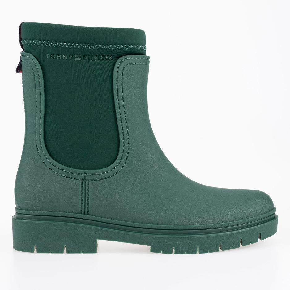 Buty Tommy Hilfiger Rain Boot Ankle FW0FW06775-MBP - zielone
