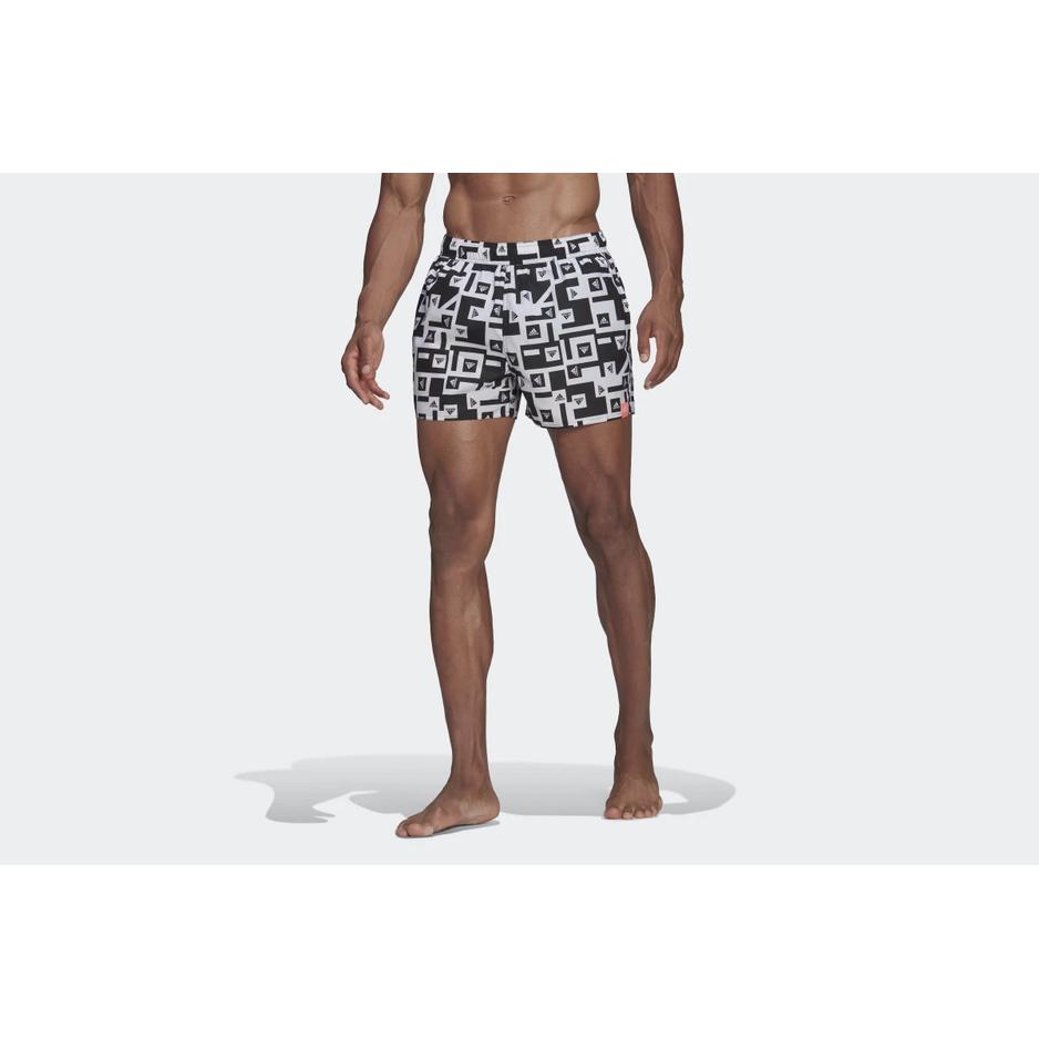 Spodenki adidas Graphic Swim Shorts HA3312 - czarno-białe