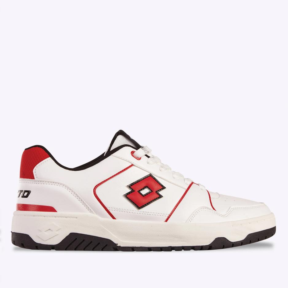 Buty unisex Lotto Boxscore 2400580U-1030 - biało-czerwone